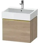 Duravit Waschtischunterschrank D-Neo 58,4x44,2cm, g pol/Ei ma, 1 Ausz.,...