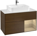 V&B Waschtischunterschrank Finion 100, Pl we m, Reg re Oa ven, wal ven