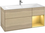 V&B Waschtischunterschrank Finion 119,6x59,1cm, Reg re gol m, Oak Veneer
