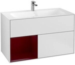 V&B Waschtischunterschrank Finion Regal links Peony, White matt lacquer