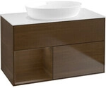 V&B Waschtischunterschrank Finion 100, Pl wh. m, Reg wal ven, wal ven