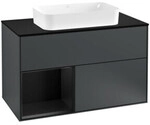 V&B Waschtischunterschrank Abdeckplatte bla m Finion 100x60,3cm, Rg l bla m Lac, md