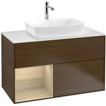 V&B Waschtischunterschrank Finion 100, Abd.-Pl. wh. m, Reg Oa ven, wal ven