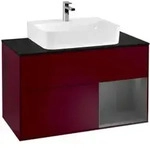 V&B Waschtischunterschrank Finion 100, Pl bla m, Reg re Anthrac. m, Peo m