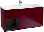 V&B Waschtischunterschrank Finion 119,6x59,1cm, Reg li bla m Lac, Peo Matt