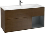 V&B Waschtischunterschrank Finion 119,6x59,1cm, Rg r md bl. m Lac, wal ven