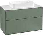 V&B Waschtischunterschrank Wandbeleuchtung Finion 100x60,3cm, Abd.-Pl. wh. m, Oli. m