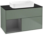 V&B Waschtischunterschrank Finion 100x60,3 cm, Rg l Anthrac. m, Oli. m Lac