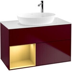 V&B Waschtischunterschrank Finion 100, Pl wh. m, Reg gol m Lac, Peo m