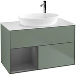 V&B Waschtischunterschrank Finion 100, Pl w m, Rg A m Lac, Oli. m Lac