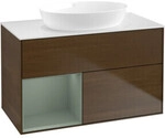 V&B Waschtischunterschrank Finion 100, Pl wh. m, Reg Oli. m Lac, wal ven