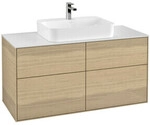 V&B Waschtischunterschrank Finion 120x60,3cm, Abd.-Pl. wh. m, Oak Veneer