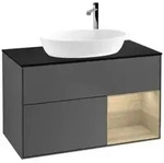 V&B Waschtischunterschrank Finion 100, Pl bla m, Reg Oa ven, Anthrac. m