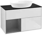V&B Waschtischunterschrank Finion 100, Pl b m, Rg A m Lac, wh. m Lac