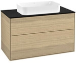 V&B Waschtischunterschrank Finion 100x60,3cm, Abd.-Pl. bla m, Oak Veneer
