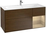 V&B Waschtischunterschrank Finion 119,6x59,1cm, Reg re Oa ven, wal veneer