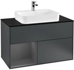 V&B Waschtischunterschrank Finion 100, Pl b m, Rg l A m, md bl. m Lac