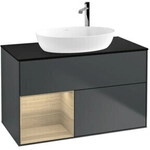 V&B Waschtischunterschrank Finion 100, Pl bla m, Reg Oa ven, md bl. m Lac