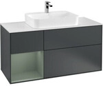 V&B Waschtischunterschrank Finion 120cm, Pl w m, Rg l Ol m La, md b m Lac