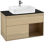 V&B Waschtischunterschrank Finion 100, Pl bla m, Reg re wal ven, Oa ven