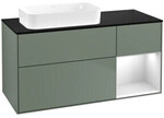 V&B Waschtischunterschrank Finion 120x60 cm, Reg re wh. m Lac, Oli. m Lac
