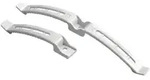 Hettich Tischplatte-Kabelhalter doppelt, 45969 L 220mm,B 20mm Kunststoff grau
