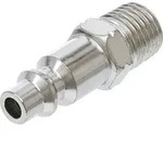 BGS Druckluft-Stecknippel 7057, 6,3 mm (1/4") Au&szlig;engewinde, USA / Frankreich