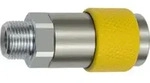 Riegler Unv. Dreh-Sicherheitskupplung NW 6, ISO 6150 C, G 3/8 AG, gelb
