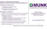 MUNK Kennzeichnungsschild