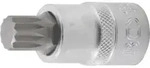 BGS Bit-Einsatz Antrieb Innenvierkant 12,5 mm Innenvielzahn (f&uuml;r XZN) M14