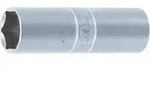 BGS Z&uuml;ndkerzen-Einsatz Sechskant, d&uuml;nnwandig, Antrieb Innenvierkant 12,5 mm...