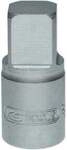 KS Tools 3/8 Zoll &Ouml;ldienst-Bit-Stecknuss f&uuml;r Innenvierkant-Schrauben, 14 mm