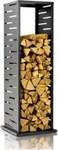 Westmann Kaminholzregal Luma Grid Anthrazit 37,5 x 37,5 x 112cm