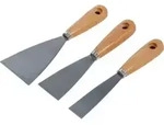 BGS Spachtel-Satz, Holzgriff, 30 / 50 / 80 mm, 3-tlg.