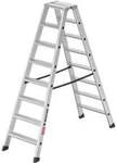 Hailo Aluminium-Doppelstufenleiter Master D100 2 x 8 Stufen