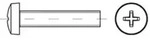 ISO 7045 Form C Linsenkopfschraube VG M6x12 Stahl 4.8 galvanisch verzinkt PH