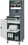 STIER Computerschrank Premium fahrbar BxTxH 650x520x1895 mm