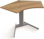 STIER Steh-Tisch 501-19 elektrisch h&ouml;henverstellbar 138 x 92cm Nussbaum...