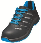 uvex Halbschuhe 2 trend S2 blau schwarz Weite 10 Gr&ouml;&szlig;e 35