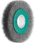 Lessmann Draht-Rundb&uuml;rste (gr&uuml;n) INOX-Draht 0,30 mm, B&uuml;rsten-⌀xBesatzbreite: