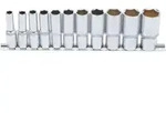 BGS Steckschl&uuml;ssel-Einsatz-Satz Sechskant, tief Antrieb Innenvierkant 10 mm...