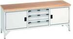 Bott Kastenwerkbank cubio 2 T&uuml;r Multiplex 2000 x 750 x 840mm RAL 7035