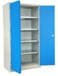STIER Werkstattschrank 1940 x 1000 x 600 mm Hellgrau Lichtblau