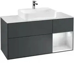 V&B Waschtischunterschrank Finion 120cm, Pl w m, Rg r w m La, md bl. m Lac