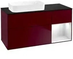 V&B Waschtischunterschrank Finion 120x60 cm, Reg re wh. m Lac, Peony Matt