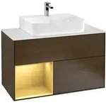 V&B Waschtischunterschrank Finion 100, Pl bla m, Reg li gol m, wal ven