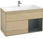 V&B Waschtischunterschrank Wandbeleuchtung Finion 99,6x59,1cm, Reg re md bl. m Lac,