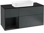 V&B Waschtischunterschrank Finion 120cm, Pl b m, Rg l b m La, md bl. m Lac