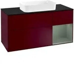 V&B Waschtischunterschrank Finion 120cm, Pl b m, Reg re Oli. m Lac, Peo m
