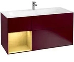 V&B Waschtischunterschrank Finion 119,6x59,1cm, Reg li gol m, Peony Matt